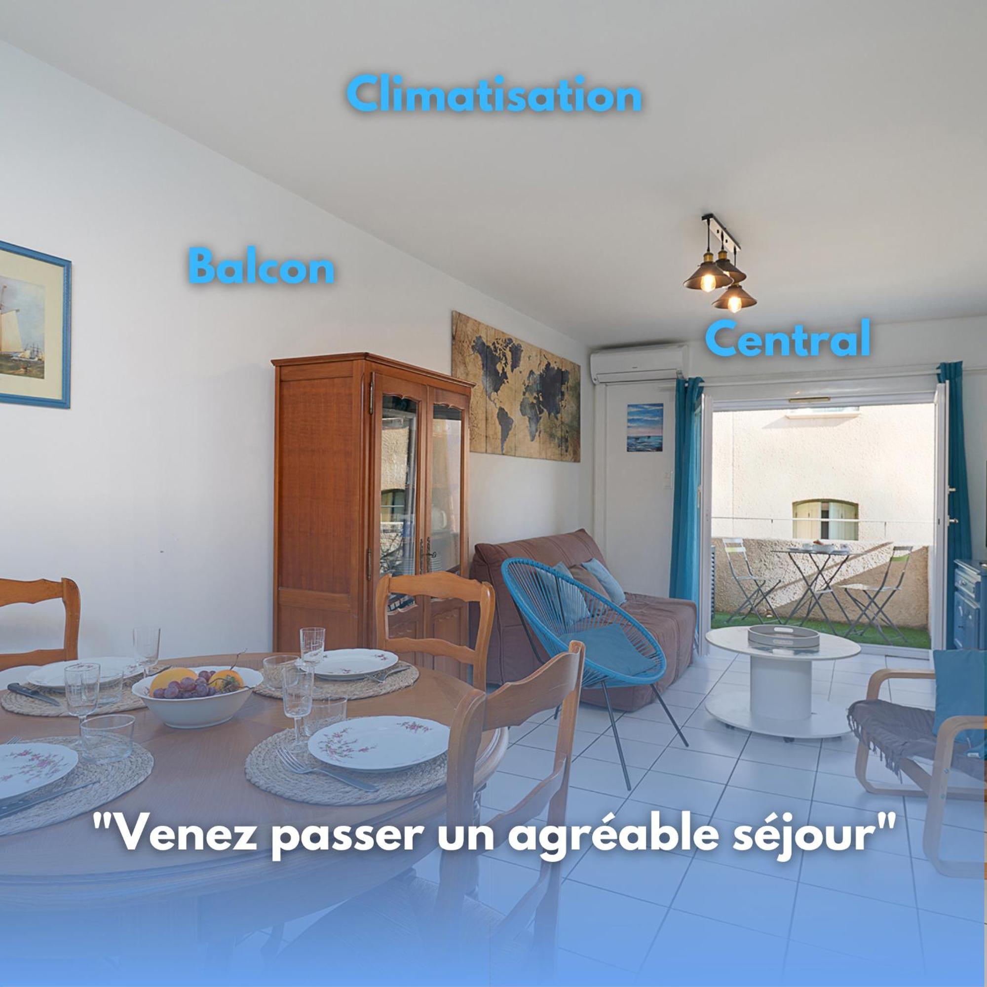 L'Escapade, Port A 200M, Climatisation Et Balcon Apartment Port Vendres Exterior photo